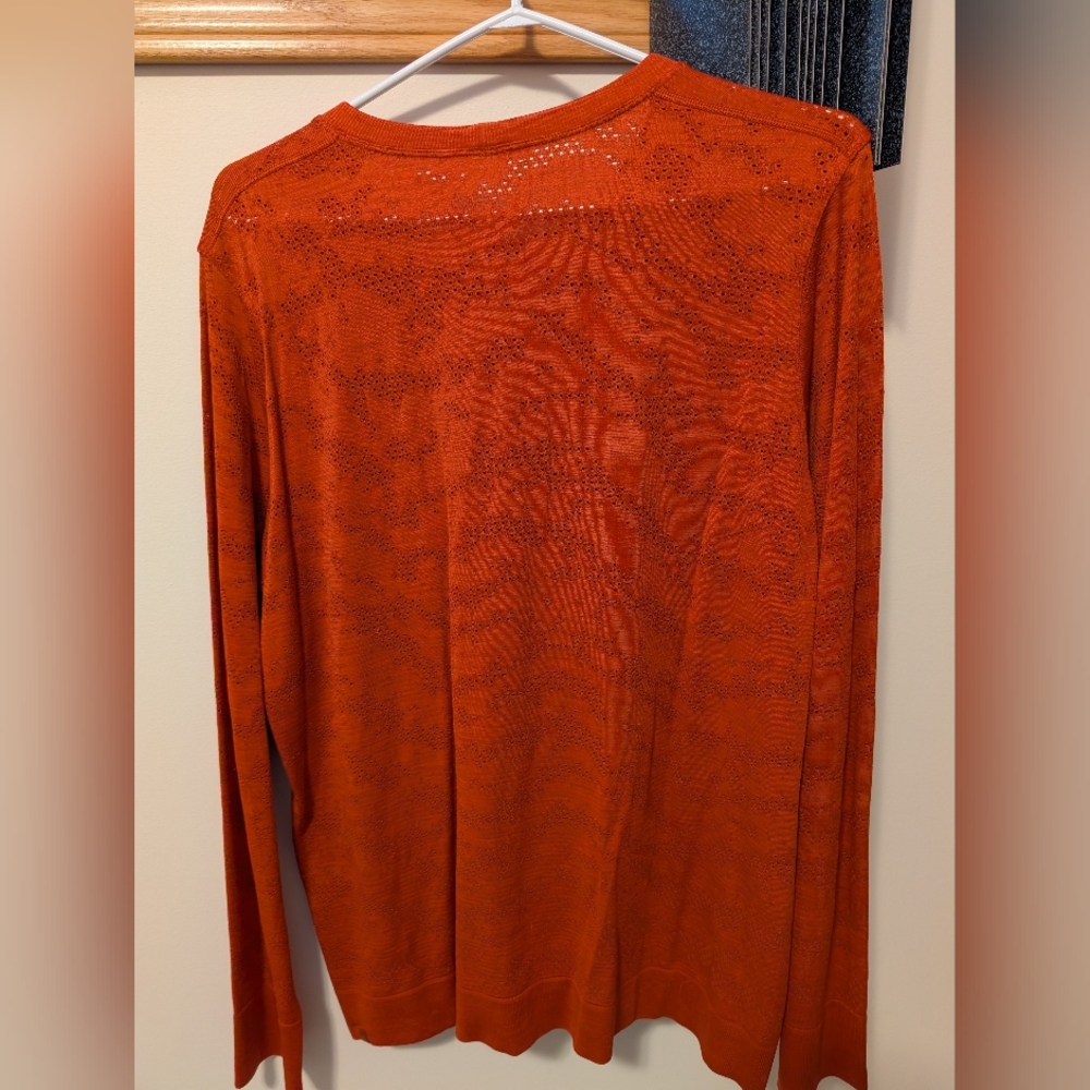 lululemon athletica Orange Crew Neck Top - Picture 3 of 3